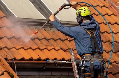 Démoussage et hydrofuge de toiture à Guerville